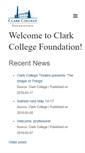 Mobile Screenshot of clarkcollegefoundation.org